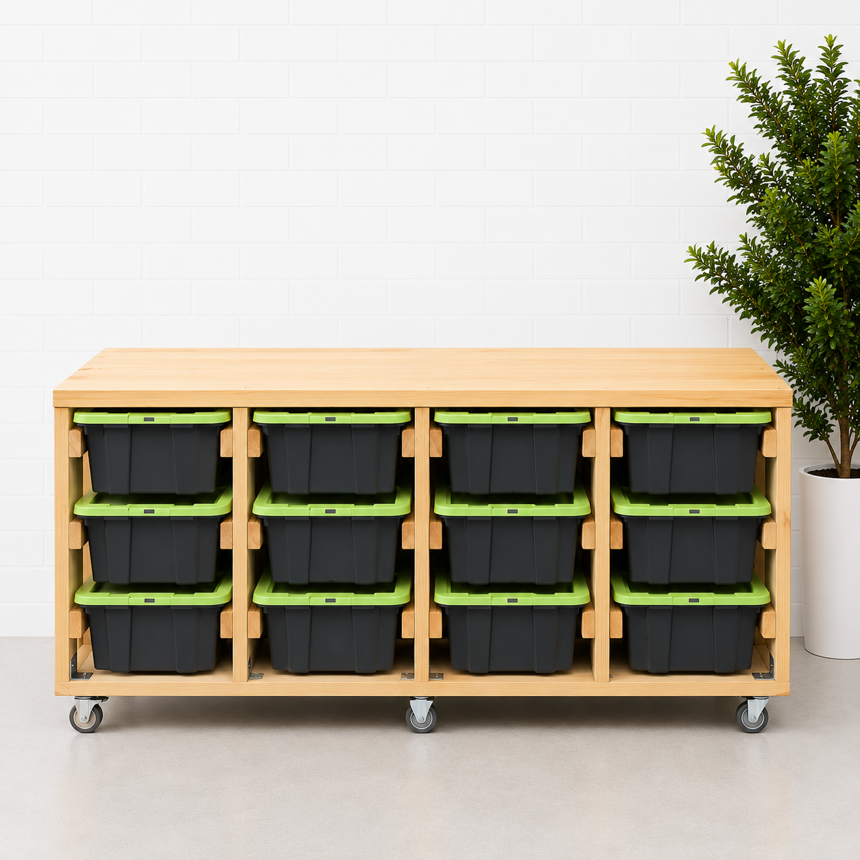 Slide Away 12x40L Bench Type